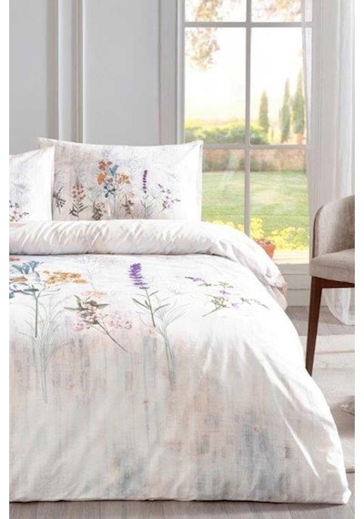 Özdilek Floraison New Çift Kişilik Nevresim Takımı Somon