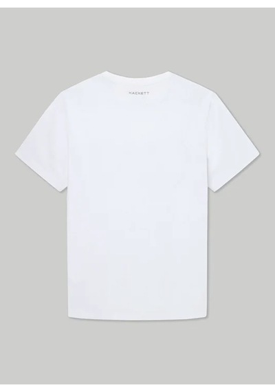 Hackett Beyaz Erkek Pamuklu T-shirt Hm500783
