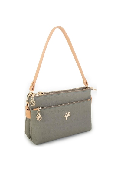 Nas Bag Kadın Çapraz Çanta Camel Gofraj Camel
