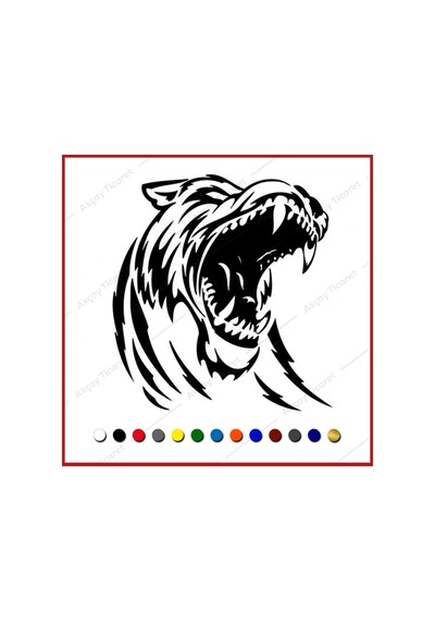 Avcı Kurt Sticker Cam Oto Sticker Araba Sticker Araç Sticker