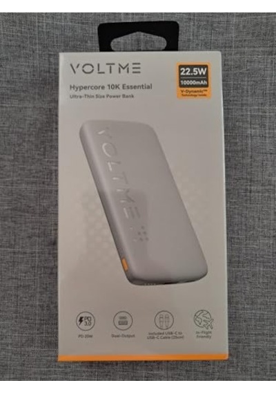 Hypercore 10k Essential Taşınabilir Şarj Cihazı, 10000mah Kapasite, 22.5w Hızlı Şarj, Gri