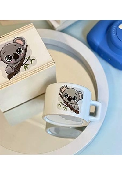 Sevimli Koala Tasarımlı Kutulu Kupa Acı Kahve