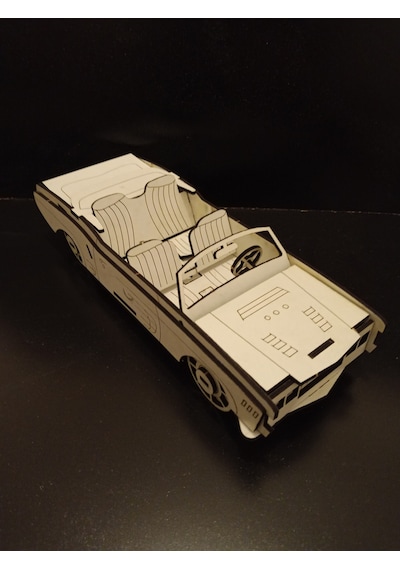TLR hobi 3d Chevrolet Impala Ahşap Araba Maketi