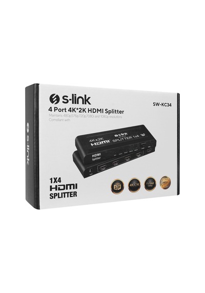 Buradabulabilirsin S-lınk Sw-kc34, Hdmı Çoklayıcı, 1giriş, 4çıkış, 1pc-4monitör Nl
