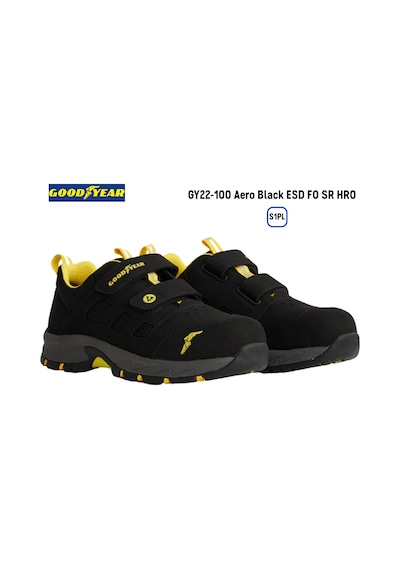 Goodyear İş Ayakkabısı - Gy22-100 Aero Black Esd Fo Sr Hro S1pl - 47 Siyah
