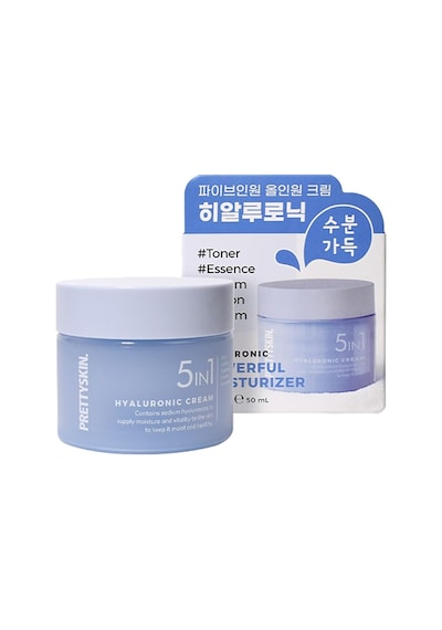 Prettyskin 5in1 Hyaluronic Nemlendirici Yüz Kremi 50ml