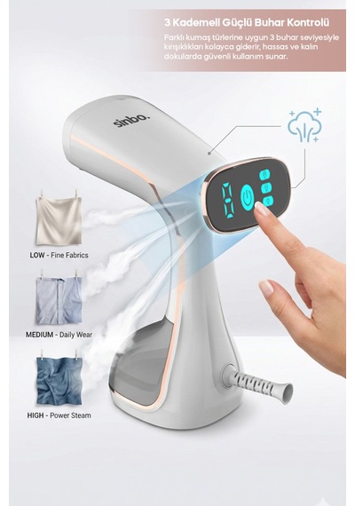 Ssı-6634 - Dikey Buharlı Kırışıklık Giderici - 1640w - Beyaz