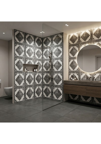 30x60 Cm Kendinden Yapışkanlı Duvar,banyo,tezgah Arası Karo Desen-100 Adet 1009-100