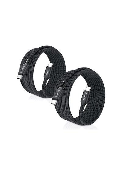 Samsung A20/a20s/a21/a22/a30/a31/a32/a33 İle Uyumlu Örgülü 240w Type-c Kablo, 1 Metre, Siyah Azd250emr334 Diğer