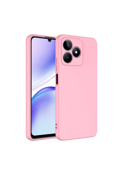 Forzacase Realme C53 İle Uyumlu Liquid Serisi İçi Kadife Lansman Silikon Kılıf Pembe