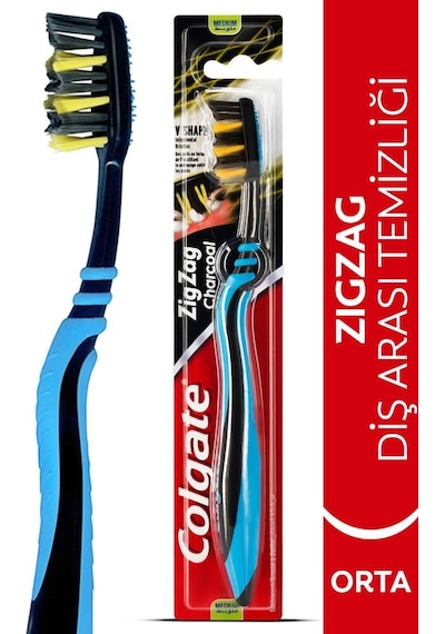 Colgate ZigZag Charcoal Diş Fırçası Medium