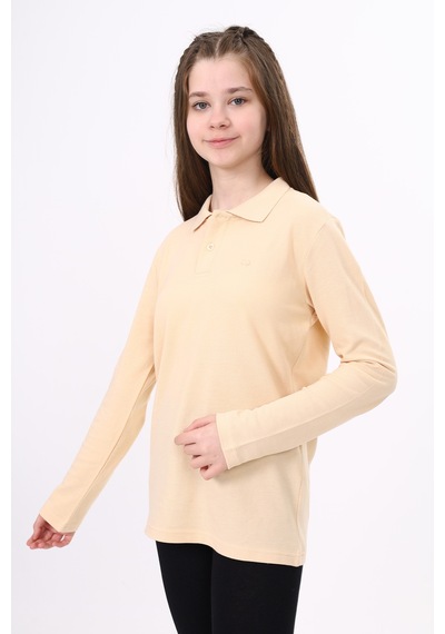 Toontoy Kids Toontoy Unisex Çocuk Nakışlı Tişört Bej