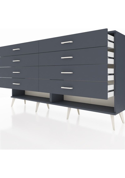 Arges Konsol 8 Çekmeceli 176x30x99 Antrasit-antrasit Antrasit-antrasit Arges Konsol 8 Çekmeceli 176x30x99 Antrasit-antrasit Antrasit-antrasit