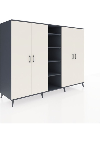 Kronos Dolap 12 Raflı 4 Kapaklı 220x59x163 Antrasit-aytaşı/antras Antrasit-aytaşı/antrasit Kronos Dolap 12 Raflı 4 Kapaklı 220x59x163 Antrasit-aytaşı/antras Antrasit-aytaşı/antrasit
