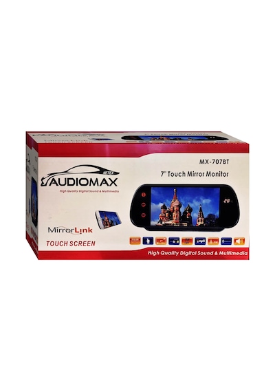 Audıomax 7 İnç Araç Ayna Monitör Bluetooth Mirrorlink Dikiz Aynas
