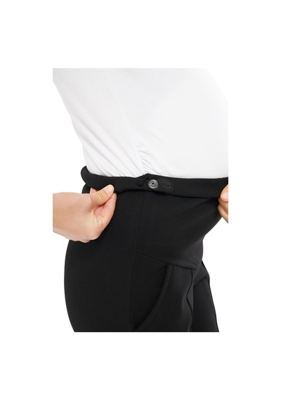 Luvmabelly - Myra8155 - İspanyol Paça Çelik Örme Hamile Pantolonu-siyah