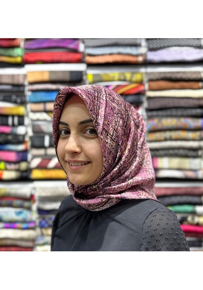 AKER % 100 Saf İpek Sura Eşar - Sonbahar - Kış 9074701 Pudra - 341
