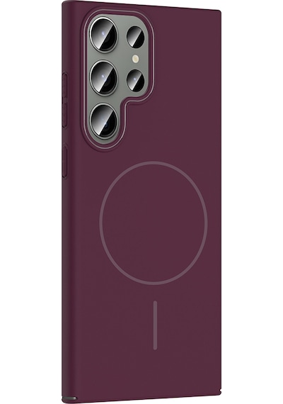 Galaxy S24 Ultra Uyumlu Kılıf Magsafe Şarj Özellikli Zore Ruby Silikon Kapak - Lacivert Lacivert