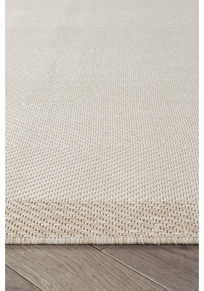 Sisalux 3084 Krem Bej Yuvarlak Sisal Dokuma Jüt Kilim Hav Toz Vermez Mutfak Oturma Odası Halısı Krem - Bej
