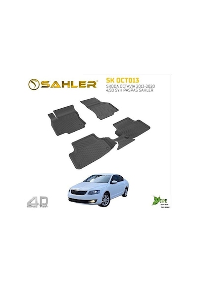 Sahler Paspas Araca Özel Skoda Octavıa 2013-2020 4,5d Syh