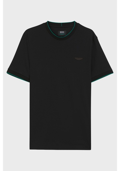 Boss % 100 Pamuk Regular Fit Bisiklet Yaka T Shirt Erkek T Shirt 50575011 001 Siyah