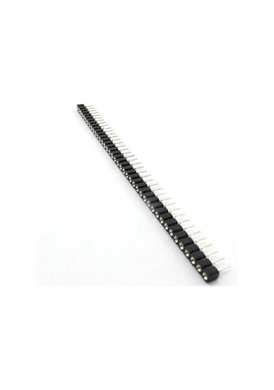 1x40 Pin Precision Dişi Header Tek Sıra 2.54mm 180 Derece Yuvarlak Kırılabilir