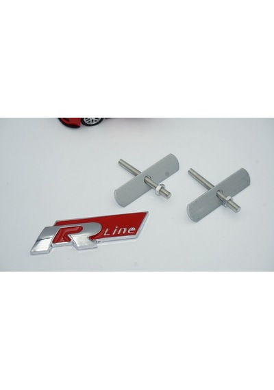 Volkswagen R Line Ön Panjur Izgara Vidalı 3D Krom Metal Logo (548706042)