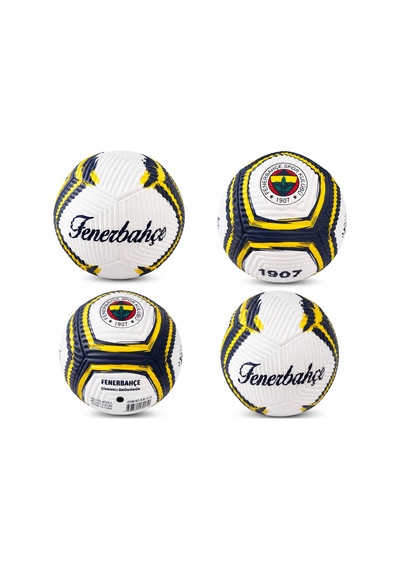 Fenerbahçe Lisanslı Futbol Topu No:5 Dikişli Taraftar Topu Antrenman Ve Maç Topu Beyaz