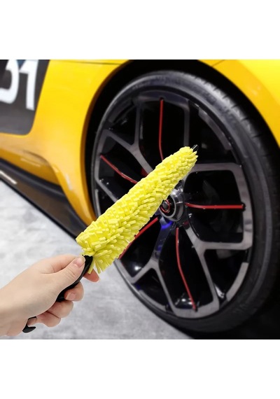 Araba Jant Scrubber Tekerlek Temizleyici Fırça Jant Lastik Jant Motosiklet Jant 1 Pcs