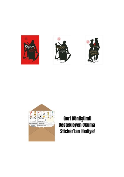 Köylüler Ciltli + Köylüler + Vadideki Zambak + Okuma Sticker'ları