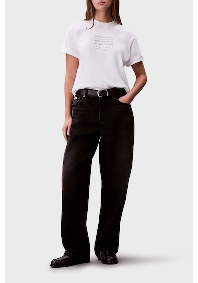 Calvin Klein Bayan T Shirt Lv047f806g Yaf Beyaz BEYAZ