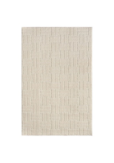 Kaymaz Taban Moopy Krem Rengi Bukleli Yumuşak Soft Dokuma Yolluk Halı Salon Halısı Lp1001a, 120 X 180 Çok Renkli