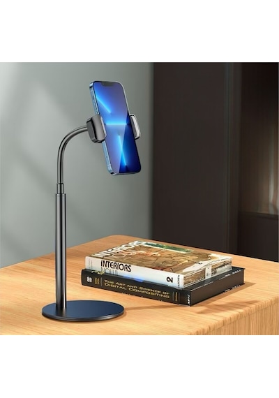 360 Ayarlı Metal Standlı Masa Üstü Metal Gövde Telefon Tutucu Telefon Standı