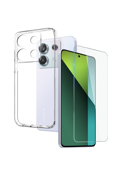 Xiaomi Redmi Note 13 Pro 5g Şeffaf Kılıf + Cam Ekran Koruyucu