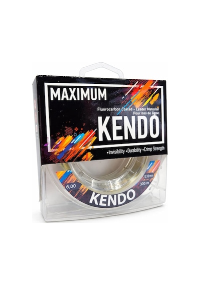 Kendo Maximum 300 Mt Fluorocarbon Coaten Şampanya Makara Misine 0,18 Mm