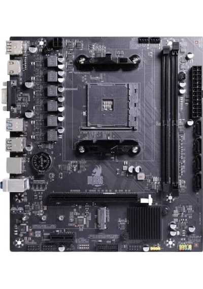 Dragos B450m Dragmode Ddr4 3200mhz Usb 3.0 M2 Hdmı Vga Ses Ethernet Am4 Amd Anakart