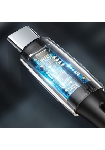 Baseus Waterdrop Type-C To Apple iPhone Uyumlu Pd18W Hızlı Şarj Kablosu 1.3M (119548806)-Siyah,Gri