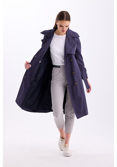 Pastelastore %100 Pamuk Gabardin Uzun 110cm Astarlı Kemerli Kadın Trençkot 1111 Koyu Gri Pastelastore %100 Pamuk Gabardin Uzun 110cm Astarlı Kemerli Kadın Trençkot 1111 Koyu Gri