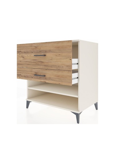 Kronos Şifonyer Tek Raflı 2 Çekmeceli 88x59x96 Aytaşı-çam Aytaşı