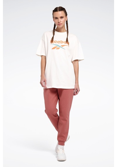 Reebok New Id Ovrs Tee Ekru Kadın Kısa Kol T-shirt Bej