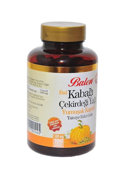 Balen Bal Kabağı Çekirdeği Yağı Yumuşak Kapsülü 1380 MG 100kapsül