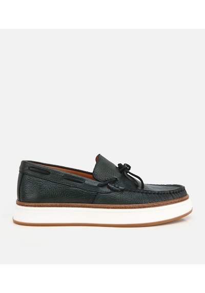 Hotiç Erkek Deri Haki Bağcık Detaylı Günlük Loafer 02ayh319390a860 02ayh319390a860