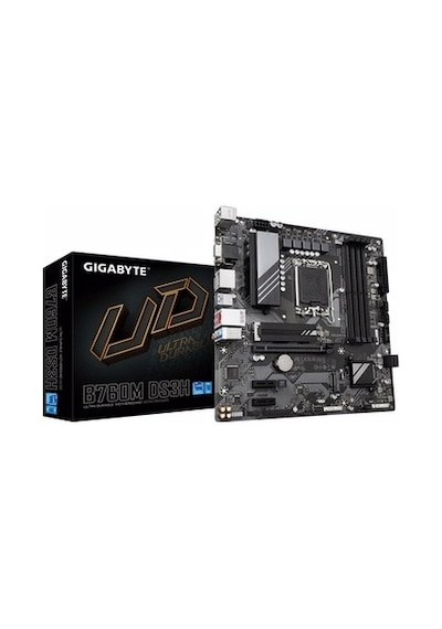 Gigabyte B760M-DS3H-DDR5 Intel B760 7600 MHz (OC) DDR5 Socket LGA1700 mATX Anakart