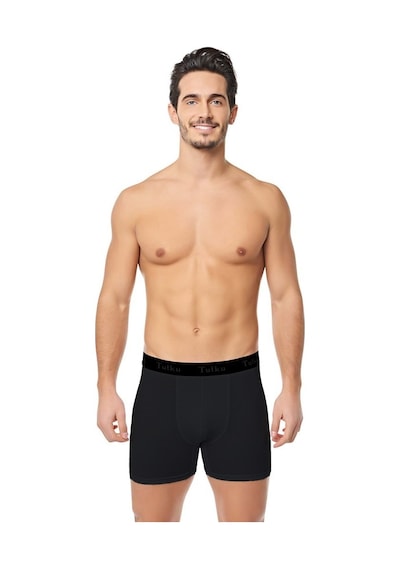 Tutku Erkek Elastan Spor Boxer -0400 Siyah