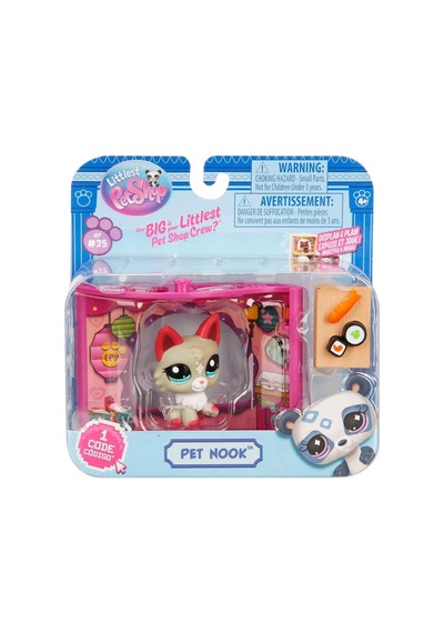 Littlest Pet Shop Minişler Figür Set Pet Nook G7 25 Kurt Gri 00591