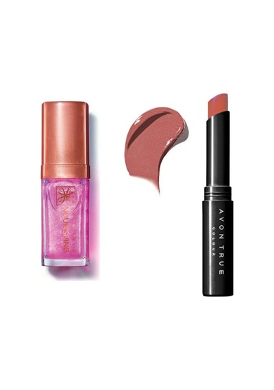 Nourishing Dudak Yağı Shimmering Petal 7ml Ve Avon Ultra Beauty Ruj Totally Twig Parlak - 596415835 Diğer