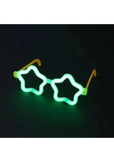 Jenerik 12 Adet Yıldız Glow Gözlük Glow Partisi Ve Etkinlik İçin Diğer
