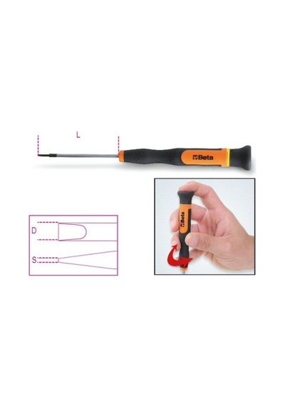 Düz Mikro Tornavida 1257Lp 25