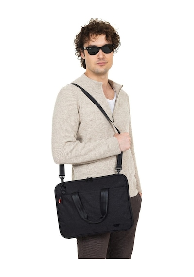 Necati Çanta Macbook Organizer Laptop Evrak Çantası 13 & 14 Inç Siyah-1645 Siyah