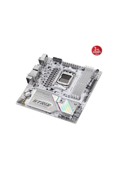 Asus Rog Strıx B850-g Gamıng Wıfı7 Ddr5 Hdmı-dp Typec Pcıe 5.0 Am5 Matx Beyaz